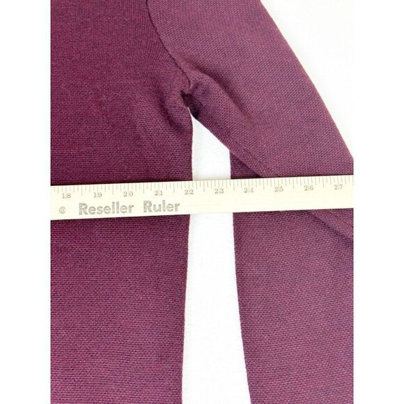 Calvin Klein Sweater Large Red Burgundy Wool Blend Knit - Picture 6 of 7